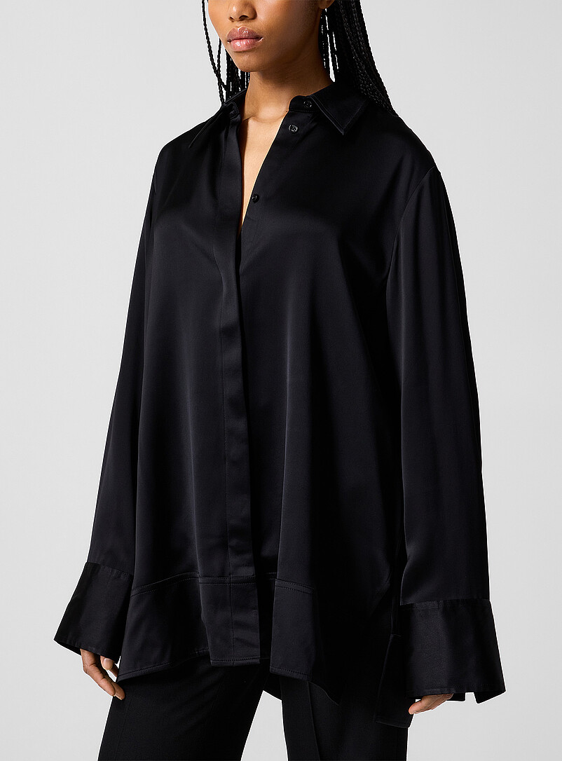 Oversized Satin Shirt