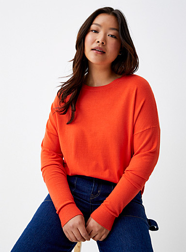 Rosalie Patterned Crew Neck Loose Sweater
