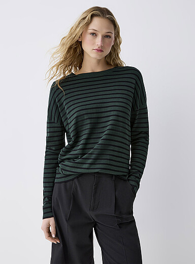 Oversized striped sweater