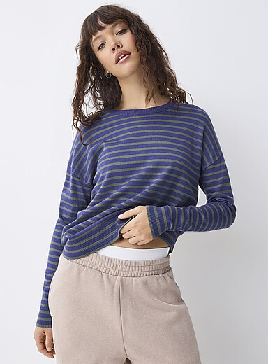 Oversized striped sweater