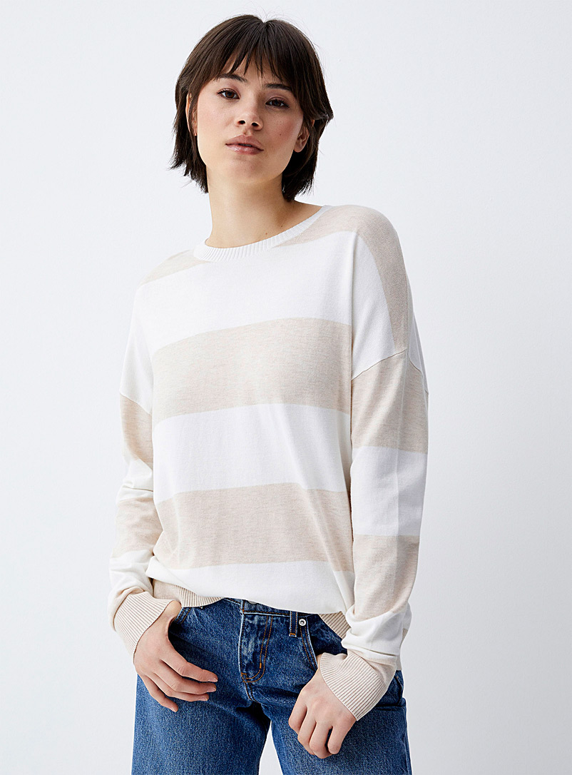 Wide-stripe sweater product image (primary)