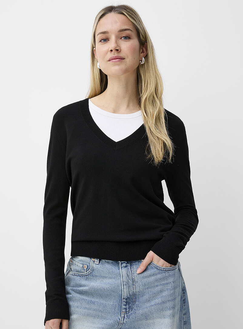 Fluid V-neck sweater product image (primary)