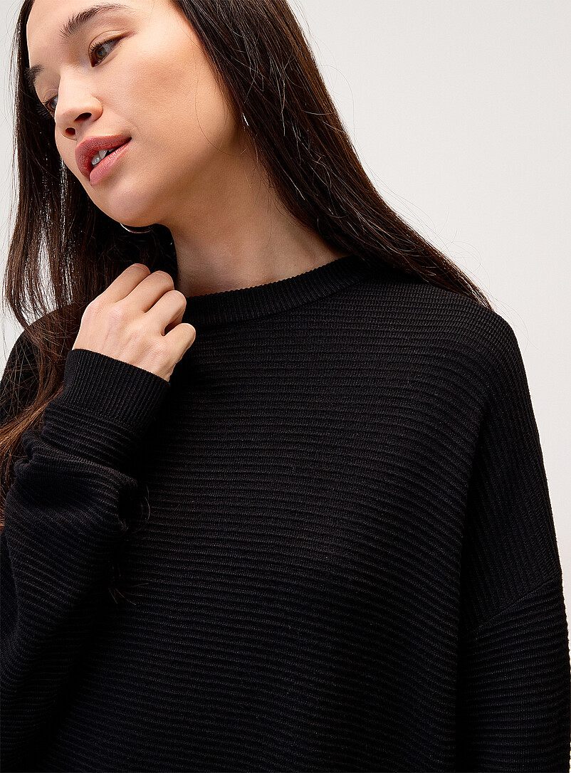 Oversized ottoman knit sweater product image 2