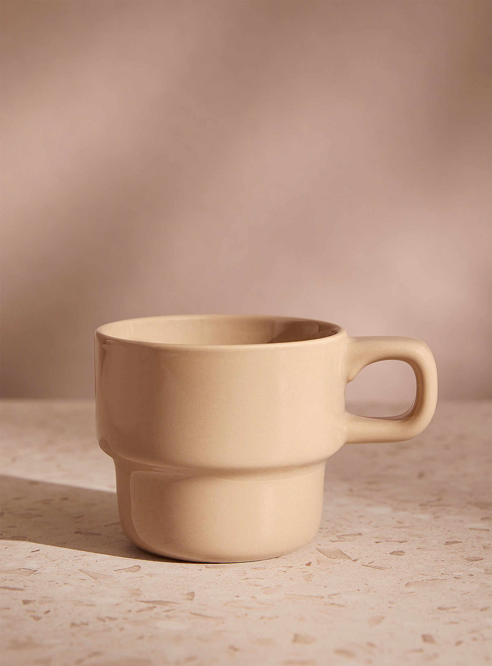 Simons Maison Porcelain Retro Small Mug In Light Brown