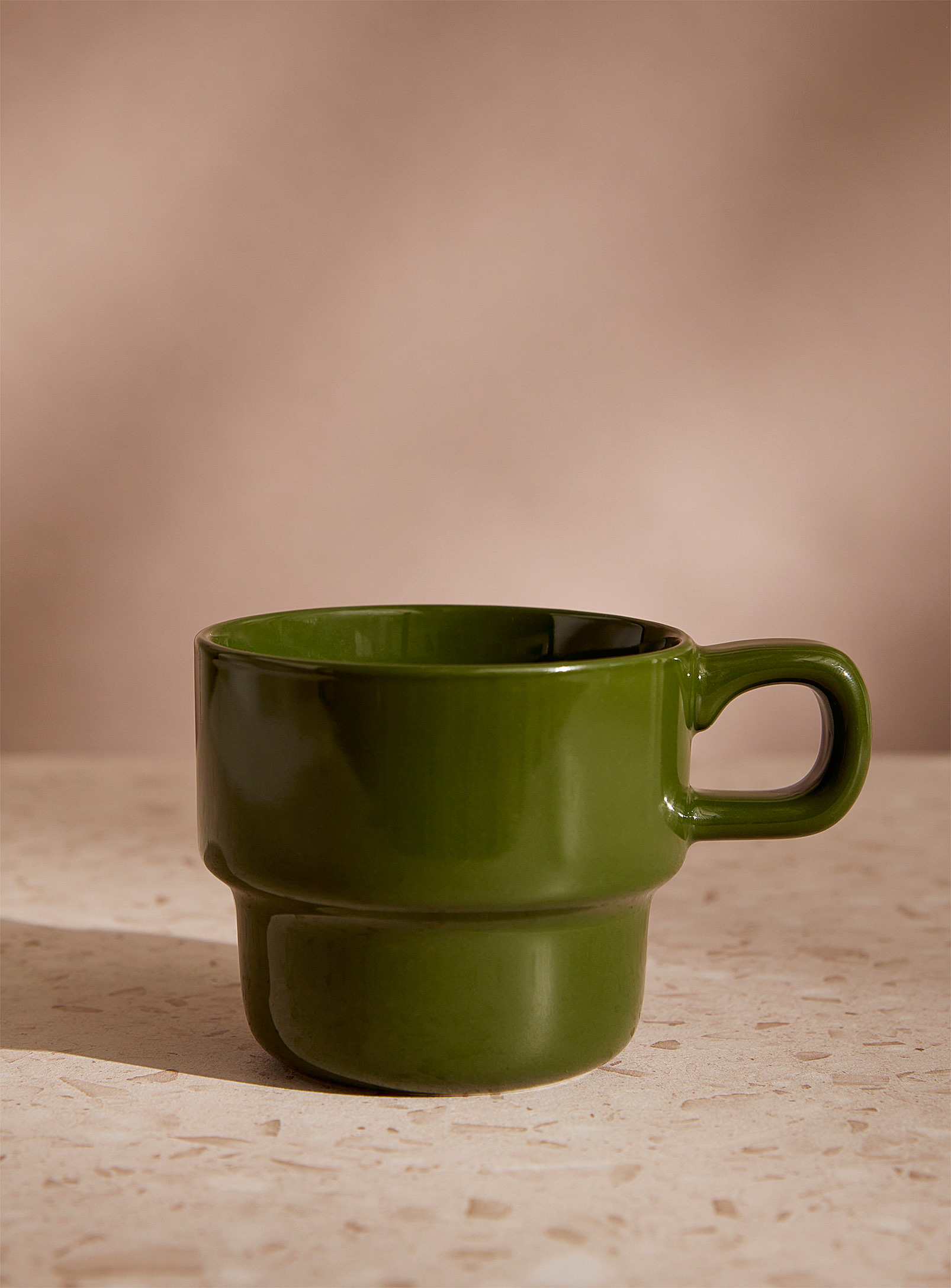 Simons Maison Porcelain Retro Small Mug In Mossy Green