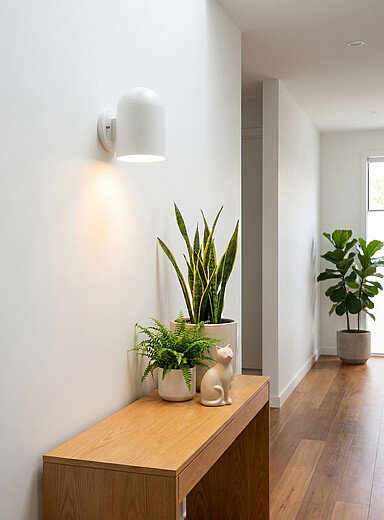 Evolution short cylindrical wall sconce Indoor and outdoor