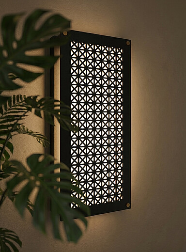 Casablanca lattice wall sconce Indoor and outdoor
