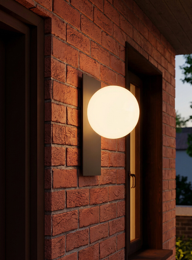 Alto II spherical wall sconce Indoor and outdoor product image 2