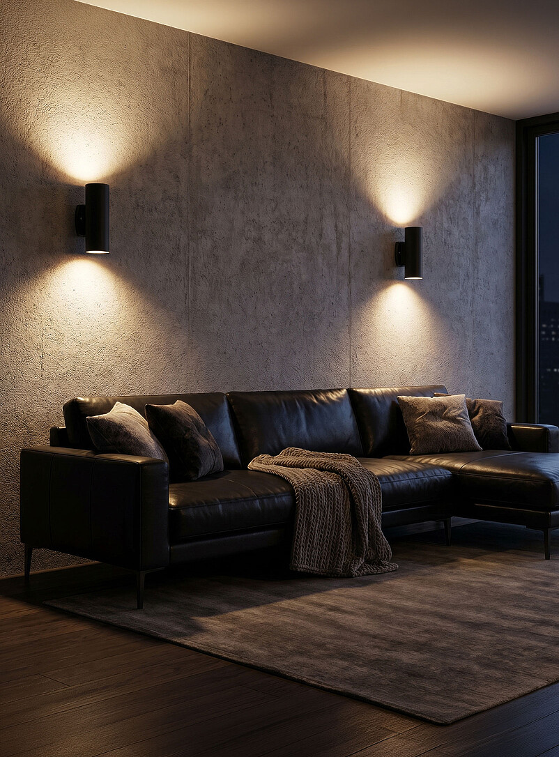 Evolution Two-Way Cylindrical Wall Sconce Indoor And Outdoor
