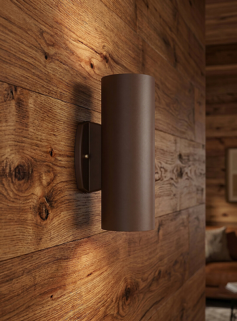 Evolution Two-Way Cylindrical Wall Sconce Indoor And Outdoor