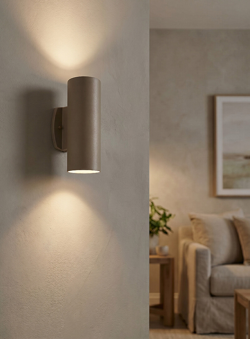 Evolution Two-Way Cylindrical Wall Sconce Indoor And Outdoor