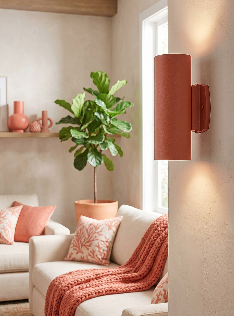 Evolution Two-Way Cylindrical Wall Sconce Indoor And Outdoor