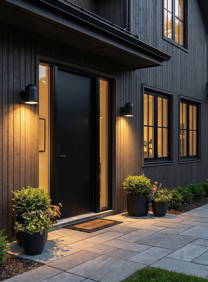 Evolution short cylindrical wall sconce Indoor and outdoor product image 2