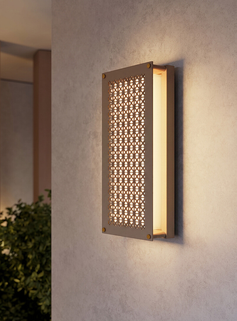 Casablanca lattice wall sconce Indoor and outdoor product image (primary)