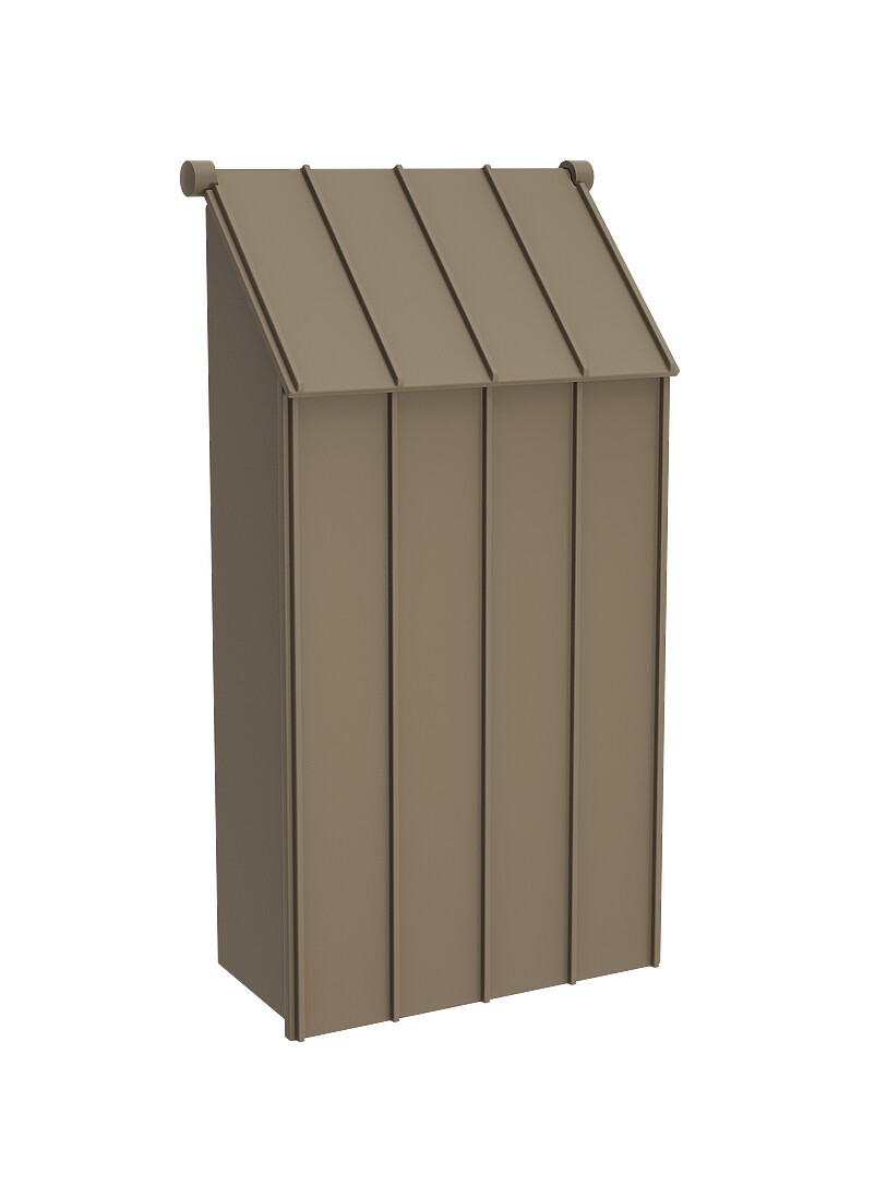 Oslo vertical slatted mailbox product image 3
