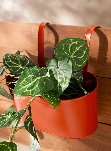 Metallic hanging planter 30 x 15 cm <b>Live Outside exclusive collection</b>