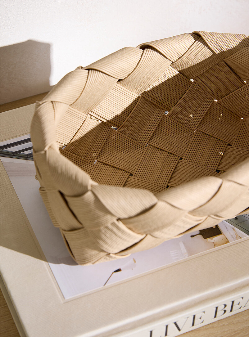 Basket-weave small oval basket product image 2