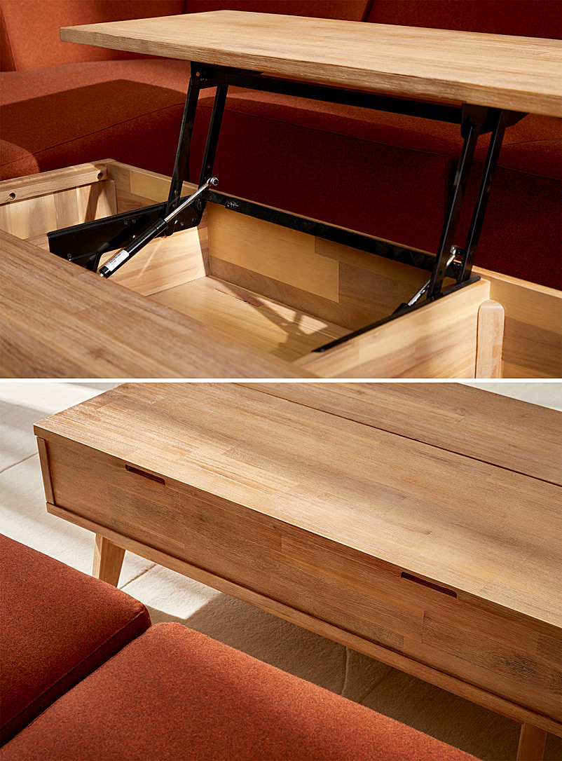 Adjustable top wooden coffee table product image 3