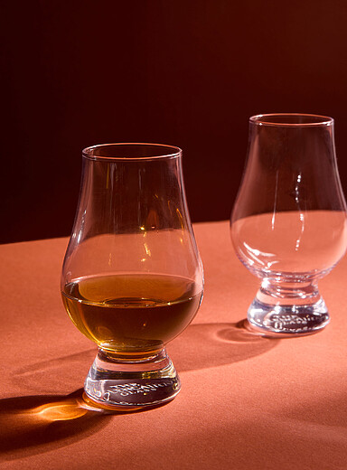 Les verres &agrave; whisky arrondis Ensemble de 2