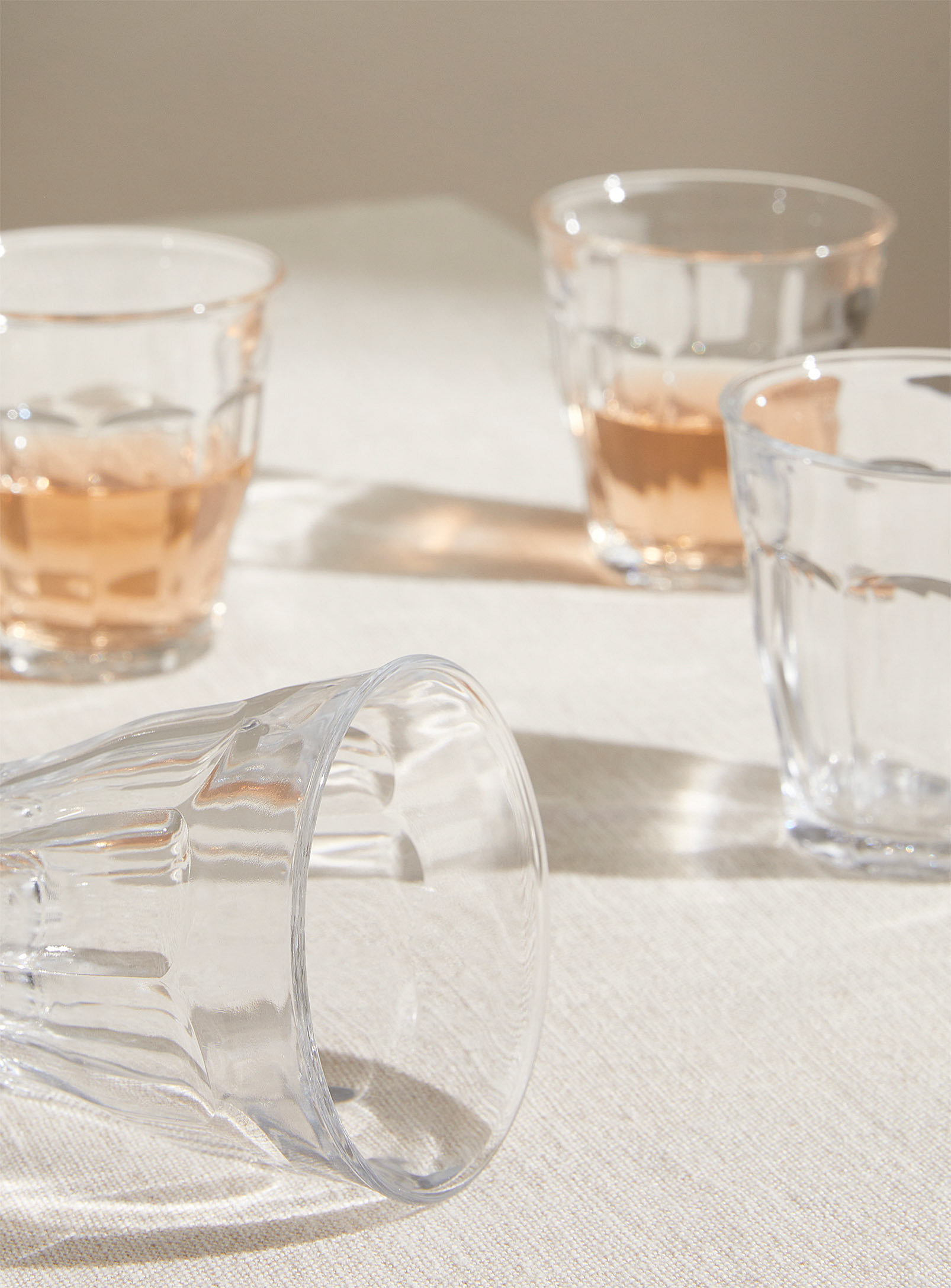 Duralex Picardie Small Clear Glasses Set Of 4 In Assorted