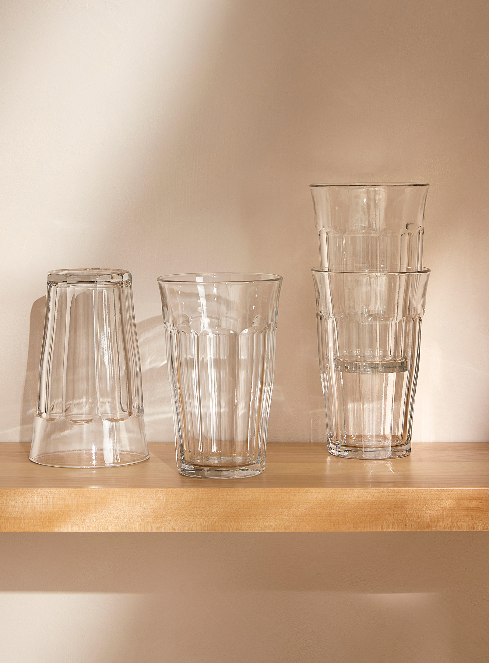 Simons Maison Picardie Large Clear Glasses Set Of 4 In Assorted