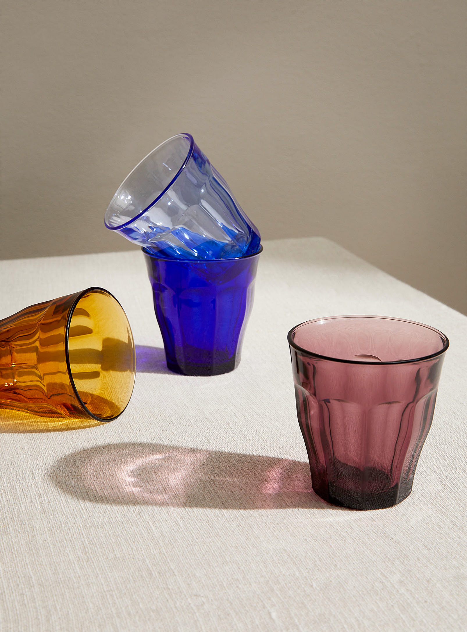 Duralex Picardie Small Colourful Glasses Set Of 4 In Assorted