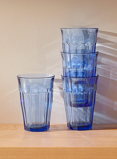 Les verres indigo Picardie Ensemble de 4