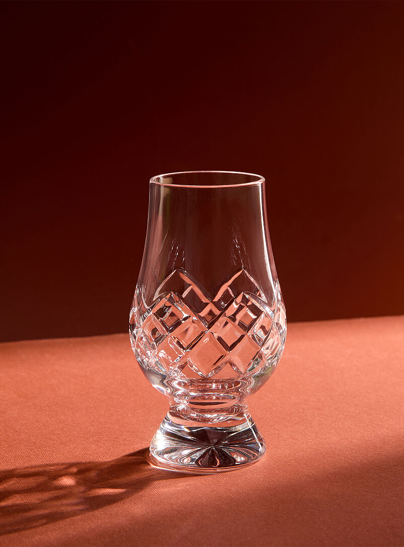 Diamond Pattern Tasting Glass