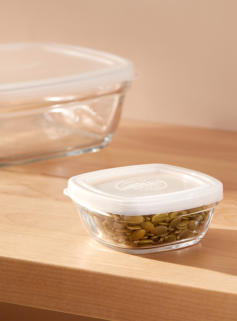 Small Square Bowl With Lid
