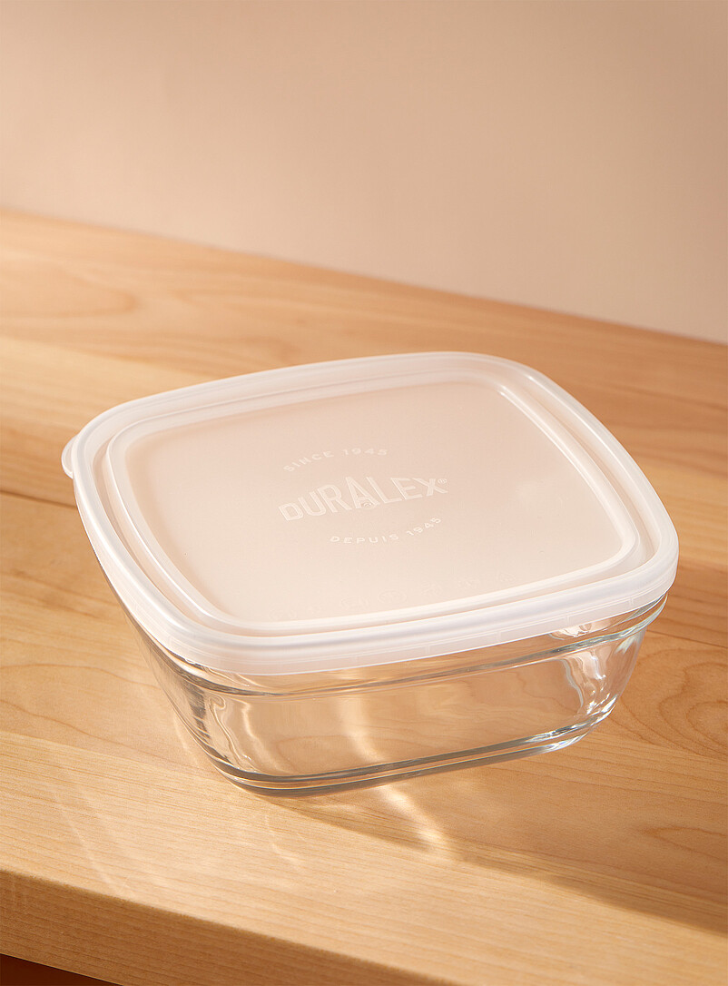 Large square bowl with lid product image 2