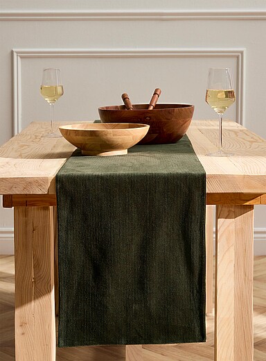 Chemin De Table Noir 42x240 Cm - Coton 250g/m² - Élégant Pour Noël, Mariages & Décoration De Table | LivinEase