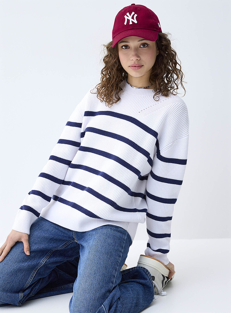 Oversized striped ribbed sweater | Twik | Stripes & Patterns | Simons