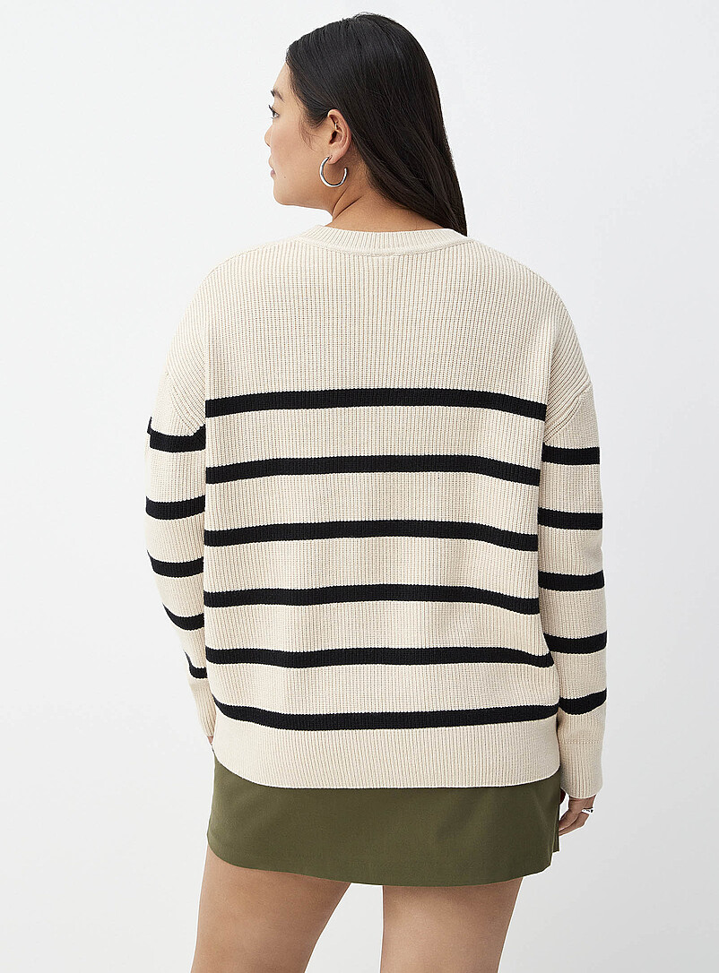 Oversized striped ribbed sweater | Twik | Stripes & Patterns | Simons