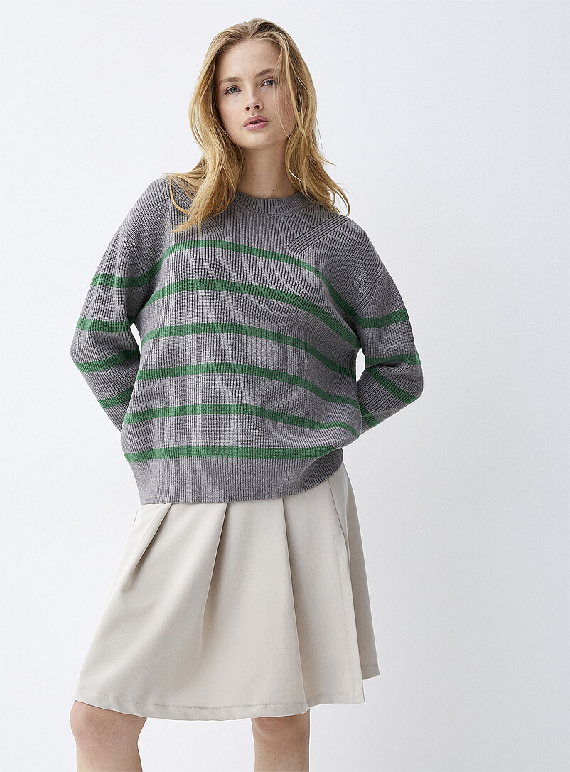 Striped Sweater Ribber Striped & Patterned Sweaters for Women | Simons Canada
