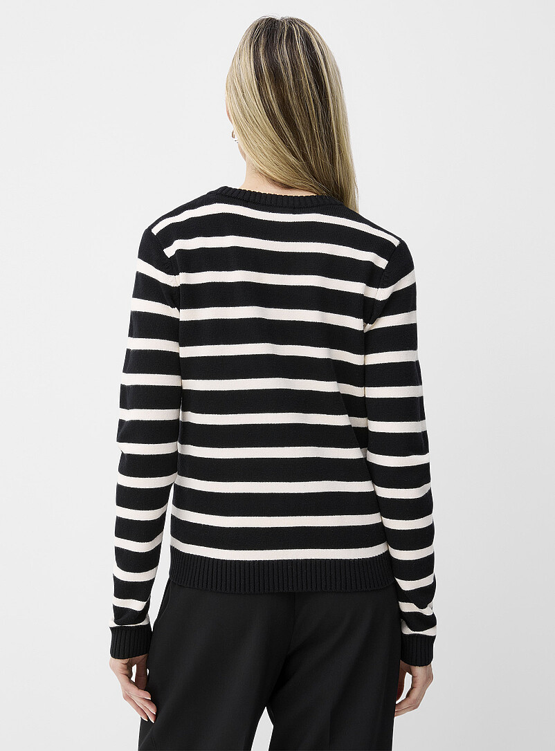Soft two-tone stripe sweater product image 2