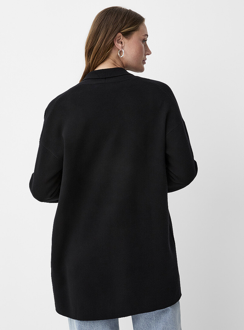 Patch pocket open cardigan product image 2