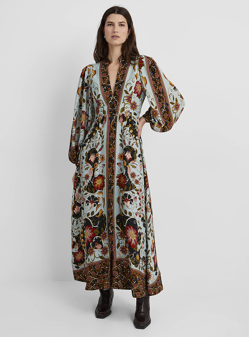 Simons Ruffle Robe Robes longues et Robes maxi pour Femme | Simons Canada