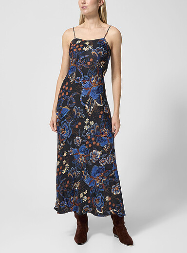Black Snakes Bouquet silky dress | Farm Rio | Sundress | Simons
