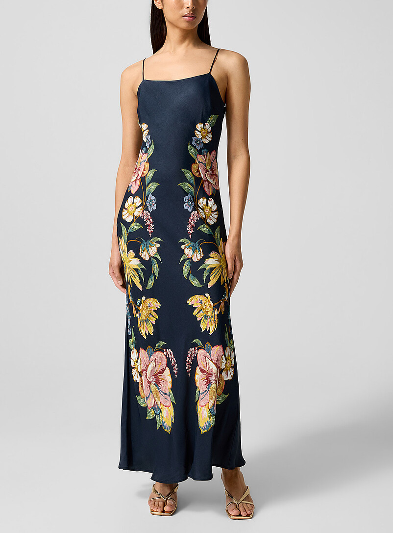 Maira floral satin maxi dress | Farm Rio | Sundress | Simons