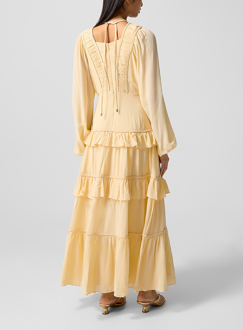 Ruffled buttoned maxi dress product image 2