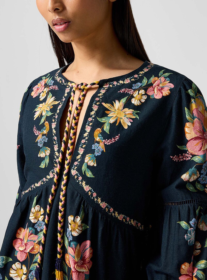 Maira floral print flowy minidress product image 2