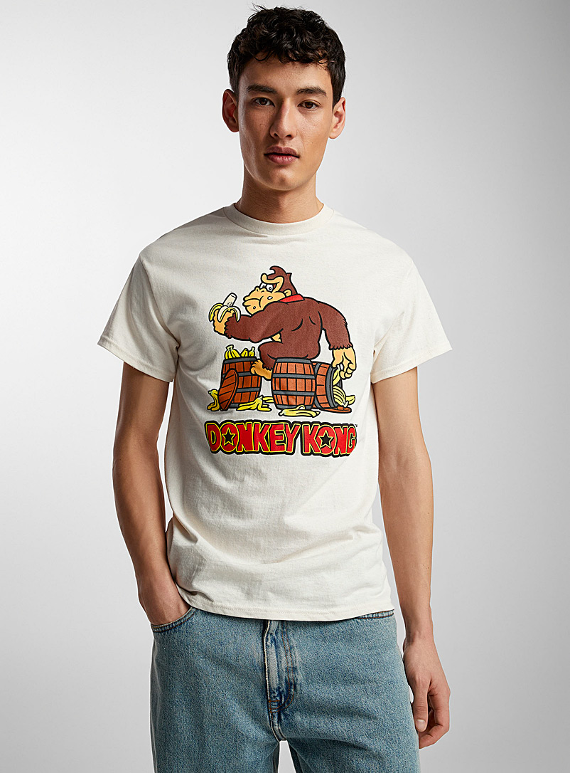 Le 31 Light Brown Donkey Kong T-shirt for men