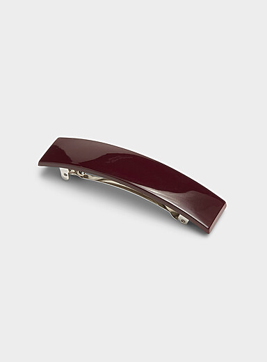 La barrette rectangulaire lustr&eacute;e