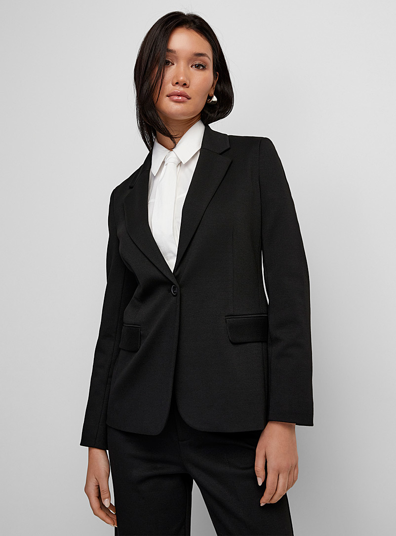 Blazer Femme à Manches Longues - Coupe Ajustée, Poches à Rabat, Style Professionnel Ou Décontracté Chic - 10