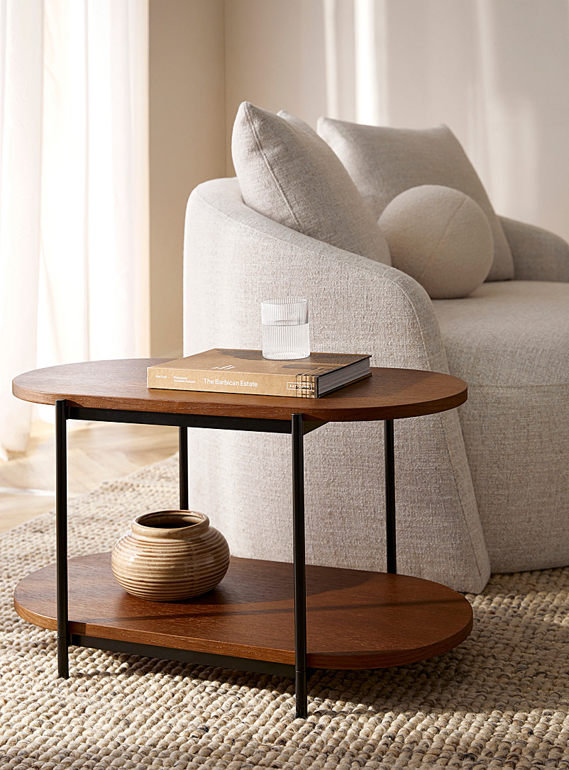 Vilmers Chocolate/Espresso Format rounded side table