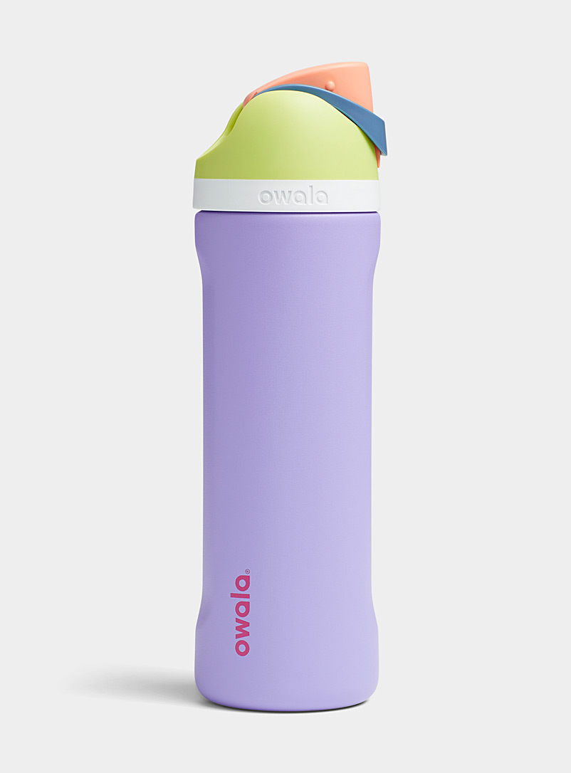 Owala Lilacs FreeSip periwinkle and lime insulated bottle for women