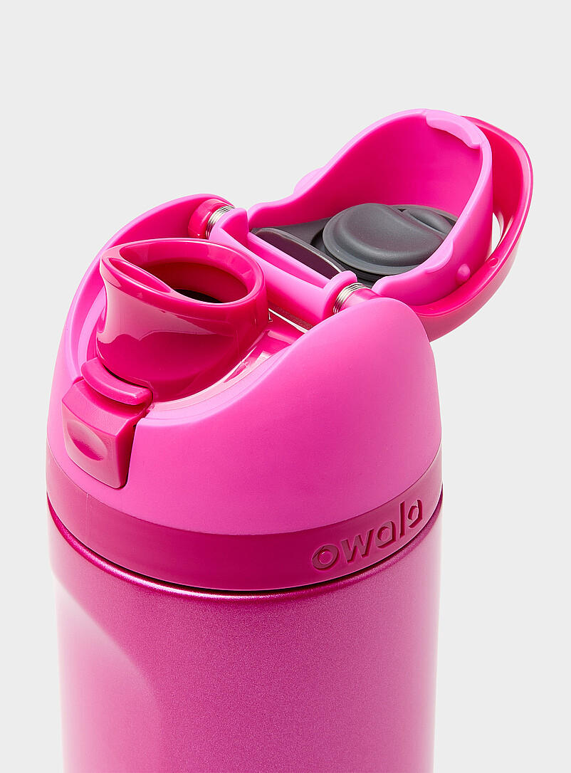 Owala Pink FreeSip colourful insulated bottle 24 oz. for women
