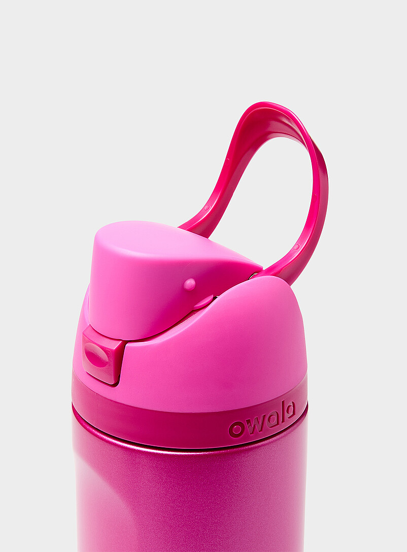 Owala Pink FreeSip colourful insulated bottle 24 oz. for women