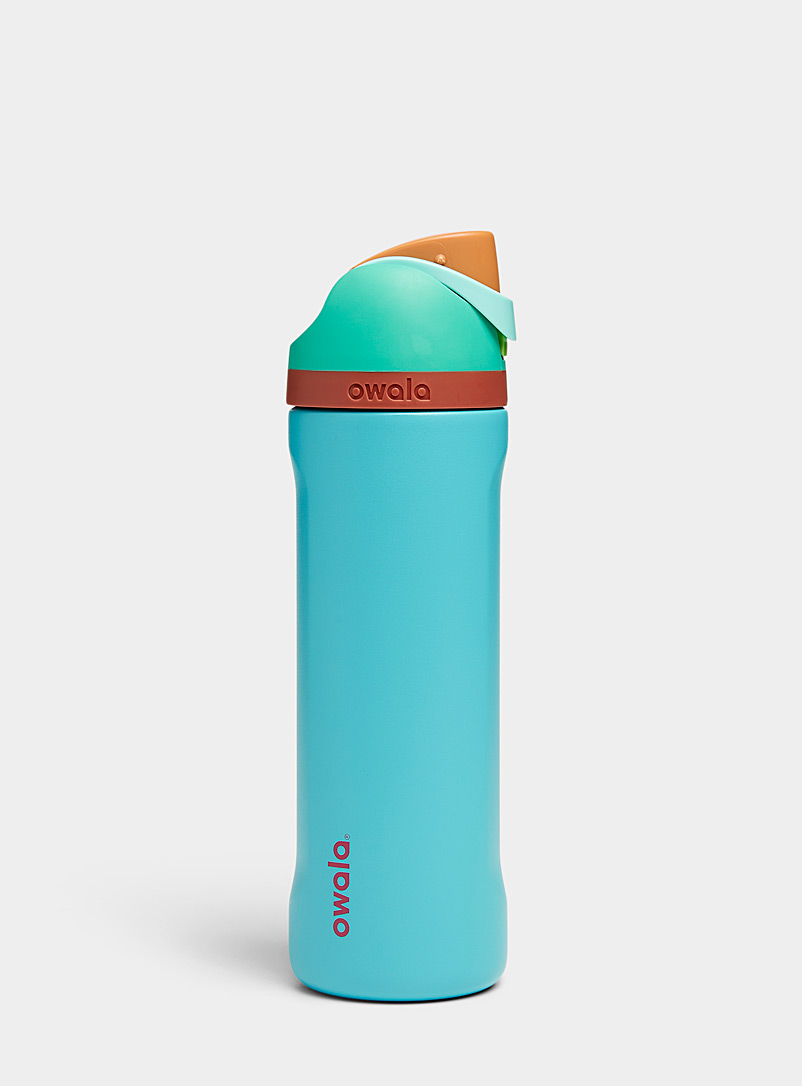 Owala Teal FreeSip Palm Spring blue insulated bottle for women
