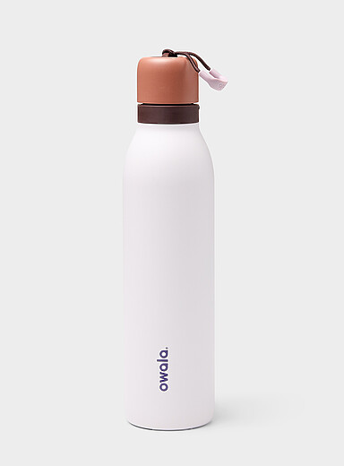 Owala: La bouteille isotherme bouchon rotatif FreeSip 24 oz Blanc pour femme